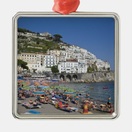 Beach at Amalfi, Campania, Italië Metalen Ornament (Voorkant)