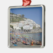 Beach at Amalfi, Campania, Italië Metalen Ornament (Links)