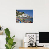 Beach at Amalfi, Campania, Italië Poster (Thuiskantoor)