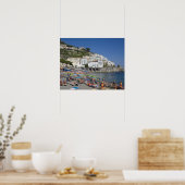 Beach at Amalfi, Campania, Italië Poster (Keuken)