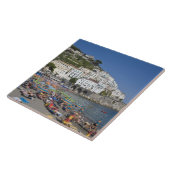 Beach at Amalfi, Campania, Italië Tegeltje (Zijkant)