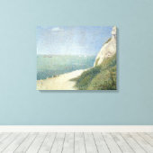 Beach at Bas Butin, Honfleur, 1886 Canvas Afdruk (Insitu (Houten vloer))