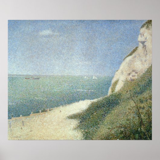 Beach at Bas Butin, Honfleur, 1886 Poster (Voorkant)