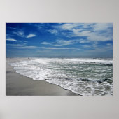 beach at dawn poster (Voorkant)