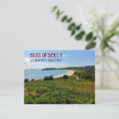 Beach at Great Bay, St. Martin's - Isles Of Scilly Briefkaart (Staand voorkant)