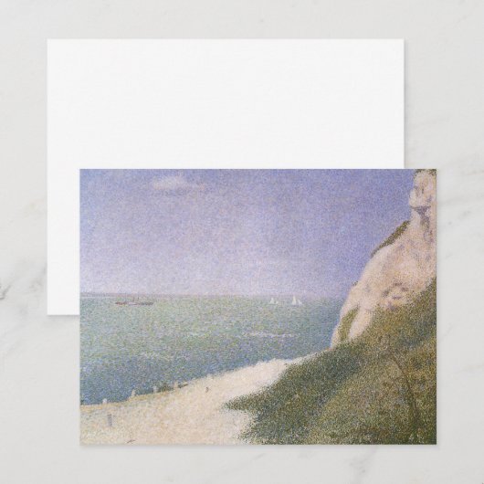 Beach at Honfleur van Georges Seurat, kunst (Voorkant / Achterkant)