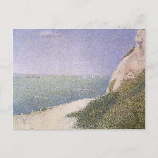 Beach at Honfleur van Georges Seurat, kunst Briefkaart (Voorkant)