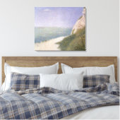Beach at Honfleur van Georges Seurat,  kunst Canvas Afdruk (Insitu (Slaapkamer))