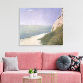 Beach at Honfleur van Georges Seurat,  kunst Canvas Afdruk (Insitu (Woonkamer))