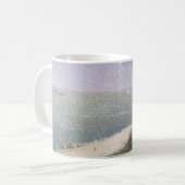 Beach at Honfleur van Georges Seurat,  kunst Koffiemok (Voorkant links)