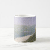 Beach at Honfleur van Georges Seurat,  kunst Koffiemok (Center)