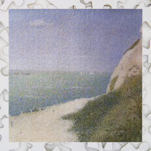 Beach at Honfleur van Georges Seurat,  kunst Legpuzzel