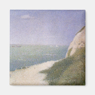 Beach at Honfleur van Georges Seurat, kunst Magneet