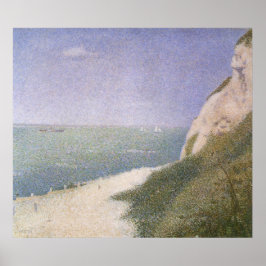 Beach at Honfleur van Georges Seurat,  kunst Poster