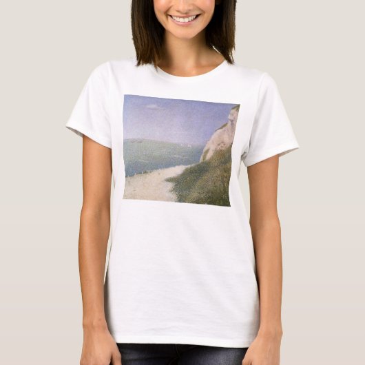 Beach at Honfleur van Georges Seurat,  kunst T-shirt (Voorkant)