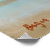 Beach at Low Tide van Edgar Degas Poster (Hoek)