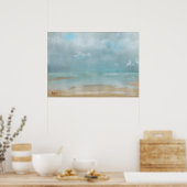 Beach at Low Tide van Edgar Degas Poster (Keuken)