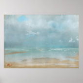 Beach at Low Tide van Edgar Degas Poster (Voorkant)