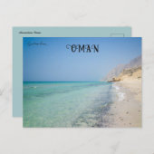 Beach at Musandam Oman Briefkaart (Voorkant / Achterkant)