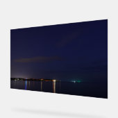 Beach at Night Acrylic Sign Acryl Bord (Hoek)