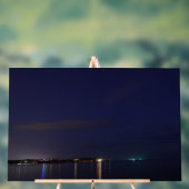 Beach at Night Acrylic Sign Acryl Bord (Neutraal)