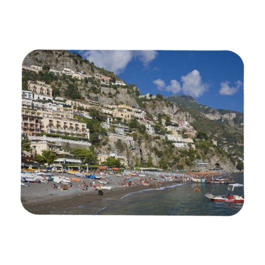 Beach at Positano, Campania, Italië Magneet (Horizontaal)