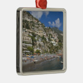 Beach at Positano, Campania, Italië Metalen Ornament (Rechts)