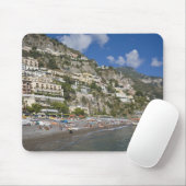 Beach at Positano, Campania, Italië Muismat (Met muis)