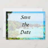 Beach at St. George Bermuda Save the Date (Achterkant)