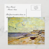 Beach at Ste. Adres: Jongkind Johan Barthold ( Briefkaart (Voorkant / Achterkant)