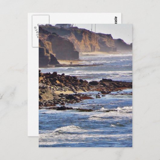 Beach at Sunset Cliffs Briefkaart (Voorkant / Achterkant)
