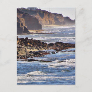 Beach at Sunset Cliffs Briefkaart