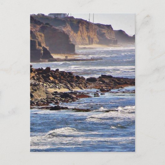 Beach at Sunset Cliffs Briefkaart (Voorkant)
