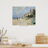 Beach at trouville door Claude Monet Poster (Keuken)
