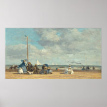 Beach at Trouville - Eugène Boudin Fine Art