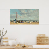 Beach at Trouville - Eugène Boudin Fine Art Poster (Keuken)