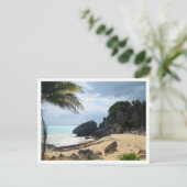 Beach at Tulum Ruins, Quintana Roo, Mexico Briefkaart (Staand voorkant)