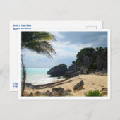 Beach at Tulum Ruins, Quintana Roo, Mexico Briefkaart (Voorkant / Achterkant)