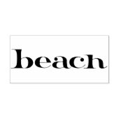 Beach Authentic 1960s Typografie Rubber Art Stamp Rubberstempel (Afrduk)