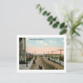 Beach Ave., Cape May, Vintage van New Jersey Briefkaart (Staand voorkant)