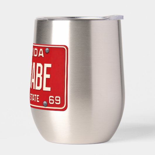 Beach Babe 1969 | Retro Red Florida License Plate (Links)