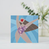 Beach Babe Badpak Model Mode Illustratie Kaart (Staand voorkant)