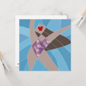 Beach Babe Badpak Model Mode Illustratie Kaart (Voorkant / Achterkant in situ)