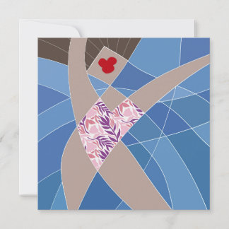 Beach Babe Badpak Model Mode Illustratie Kaart