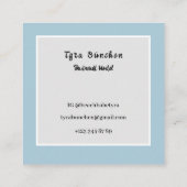 Beach Babe Badpak Model Visitekaartje (Achterkant)