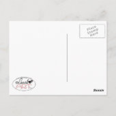 Beach Babe Bichon Frise Briefkaart (Achterkant)