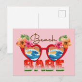 Beach Babe Briefkaart (Voorkant / Achterkant)