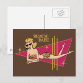 Beach Babe Briefkaart (Voorkant / Achterkant)