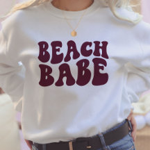 Beach Babe Burgundy Matching Bachelorette Party