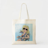 Beach Babe Canvas tas (Voorkant)
